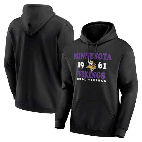 Men's Black Minnesota Vikings Fierce Competitor Pullover Hoodie